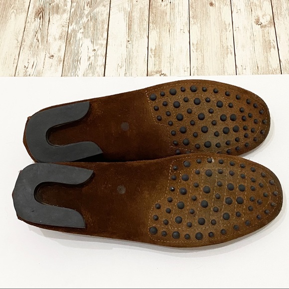 KROLL Italy Brown Suede Leather Men’s Loafers 44 - Picture 4 of 16